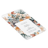 Opslagdatum Elegant  Botanische Floral Wedding Magneet (Rechterzijde)
