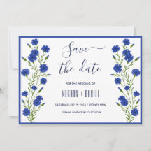 Opslagdatum kornflower Blue Botanical Weddenschap
