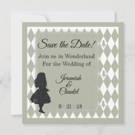 Opslagdatum  Kraft Rustic Alice Wonderland Aankondiging