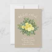 Opslagdatum lichtgele en kakiekriem kaart (Voorkant)