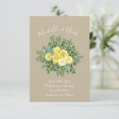 Opslagdatum lichtgele en kakiekriem kaart (Staand voorkant)