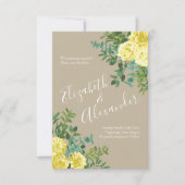 Opslagdatum lichtgele en kakiekriem kaart (Voorkant)