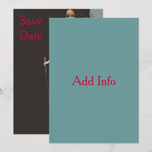 Opslagdatum Save The Date (Voorkant / Achterkant)
