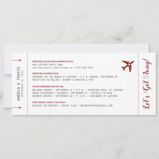 Opslagdatum voor Pass Photo Red Airplane Logo (Achterkant)