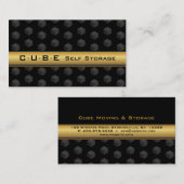 Opslagdoos voor Visitekaartje met zwarte doos, zwa (Voorkant / Achterkant)