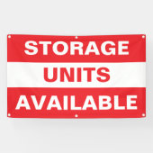 Opslageunits beschikbaar  spandoek (Horizontaal)