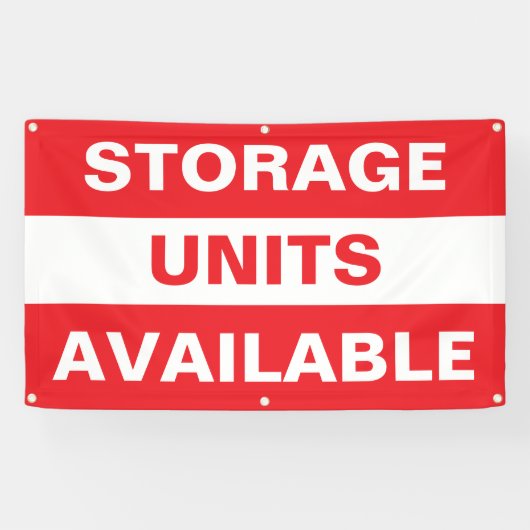 Opslageunits beschikbaar  spandoek (Horizontaal)