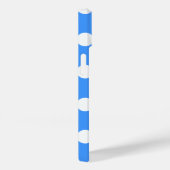 Opslaggevende blauwe en grote witte polka stippen Case-Mate iPhone case (Achterkant / Rechts)
