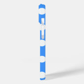 Opslaggevende blauwe en grote witte polka stippen Case-Mate iPhone case (Achterkant / Links)