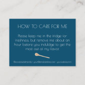 Opslaginstructies Business Logo Editable Visitekaartje (Achterkant)