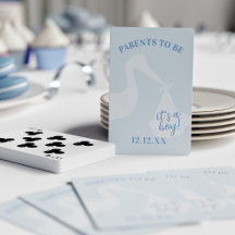 Opslagkaarten voor Blue Boy Baby shower