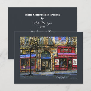 Opslagplaatsen in Paris Mini Collectible Prints Briefkaart
