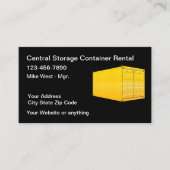Opslagservices voor vrachtcontainers visitekaartje (Voorkant)