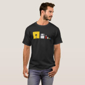 Opslagtechnologie evolutie Funny IT Admin Comput T-shirt (Voorkant volledig)