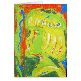 Opslagvlak print meisje geel groen oranje