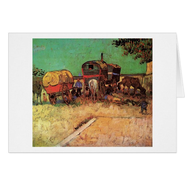 Opsluiting van zigeuners met caravans, Van Gogh (Voorkant Horizontaal)