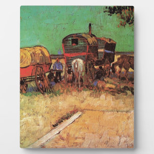 Opsluiting van zigeuners met caravans, Van Gogh Fotoplaat