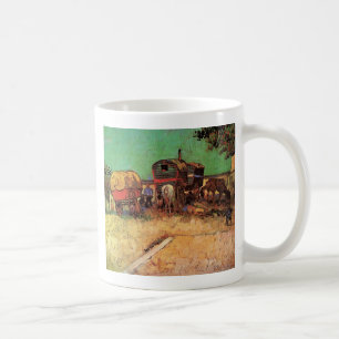 Opsluiting van zigeuners met caravans, Van Gogh Koffiemok