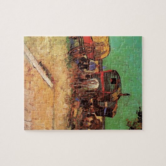 Opsluiting van zigeuners met caravans, Van Gogh Legpuzzel (Horizontaal)