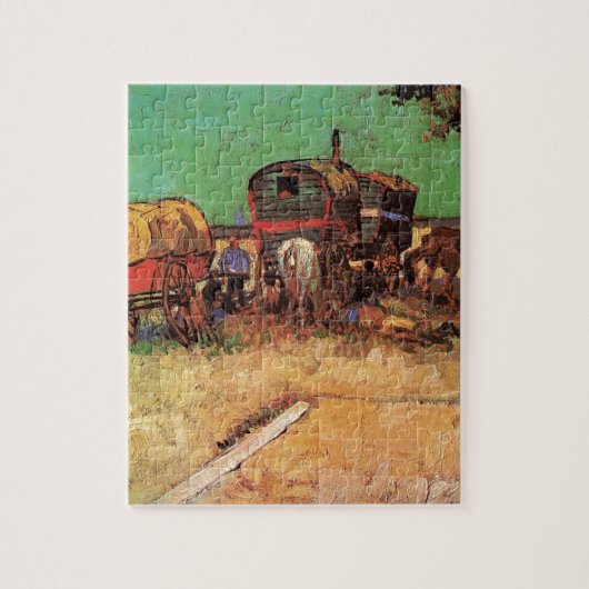 Opsluiting van zigeuners met caravans, Van Gogh Legpuzzel (Verticaal)