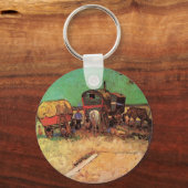 Opsluiting van zigeuners met caravans, Van Gogh Sleutelhanger (Voorkant)
