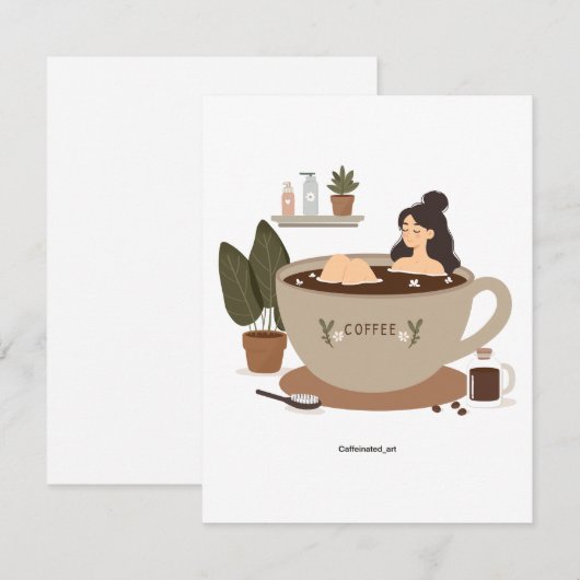 Opsnuiven met wat koffie (Voorkant / Achterkant)