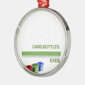 Opsplitsen Recycling-slogan Metalen Ornament (Links)