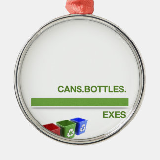 Opsplitsen Recycling-slogan Metalen Ornament