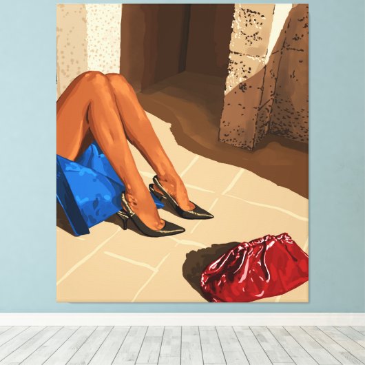 Opsporing Canvas Afdruk (Insitu (Houten vloer))