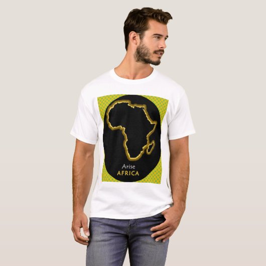 Opstaan Afrika. T-shirt (Voorkant volledig)