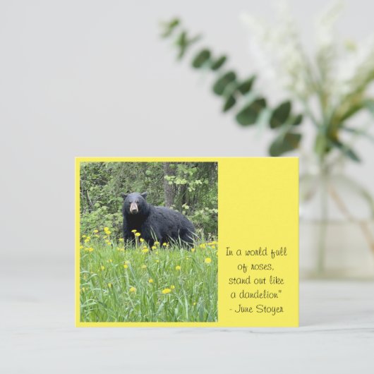 Opstaan als een Dandelion Briefkaart (Staand voorkant)