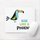 Opstaan als een Phoenix Muismat (Met muis)