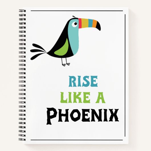 Opstaan als een Phoenix Notitieboek (Voorkant)