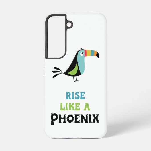 Opstaan als een Phoenix Samsung Galaxy Hoesje (Achterkant)