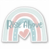 Opstaan boven Boheemse regenboog Sticker (Voorkant)