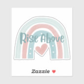 Opstaan boven Boheemse regenboog Sticker (Vel)