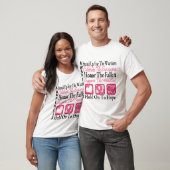 Opstaan Celebrate Collage Breast Cancer T-shirt (Unisex)