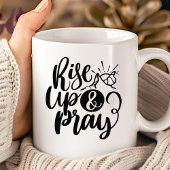 Opstaan en bidden Bijbelvers Koffiemok