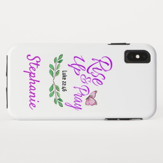 Opstaan en bidden Case-Mate iPhone case (Achterkant (horizontaal))