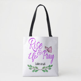 Opstaan en bidden tote bag