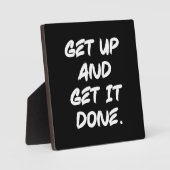 Opstaan en klaar maken - Gym, Hustle, Succes Fotoplaat (Voorkant)