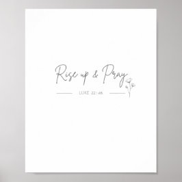 opstaan en Luke 22:46 Poster en Prints bidden