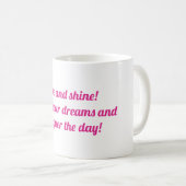 Opstaan en schitteren! Bouw je dromen en verover Koffiemok (Voorkant rechts)