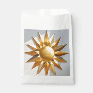 Opstaan en schitteren gouden ster bedankzakje
