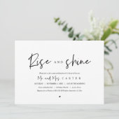 Opstaan en schitteren, na-huwelijksfeest kaart (Staand voorkant)