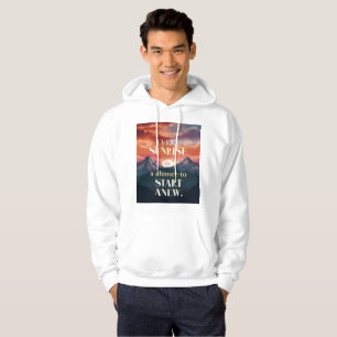 Opstaan en vernieuwen: Inspirerend zonsopgang Hoodie