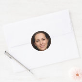 Opstaan en vooruit ronde sticker (Envelop)