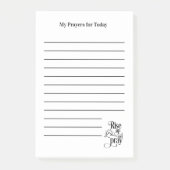 Opstaan en Witte gebeden gebeden lijst Post-it® Notes (Voorkant)