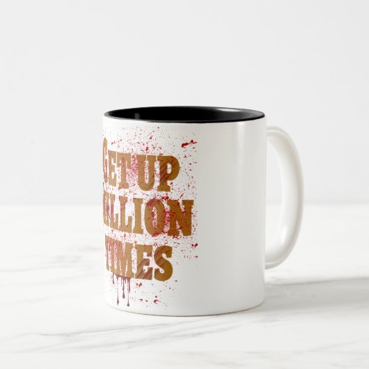 Opstaan in miljoenen tijden| De beste inspirerend  Tweekleurige Koffiemok (Voorkant rechts)