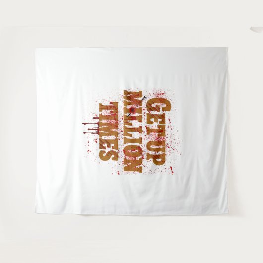 Opstaan in miljoenen tijden| De beste inspirerend  Wandkleed (Voorkant (horizontaal))